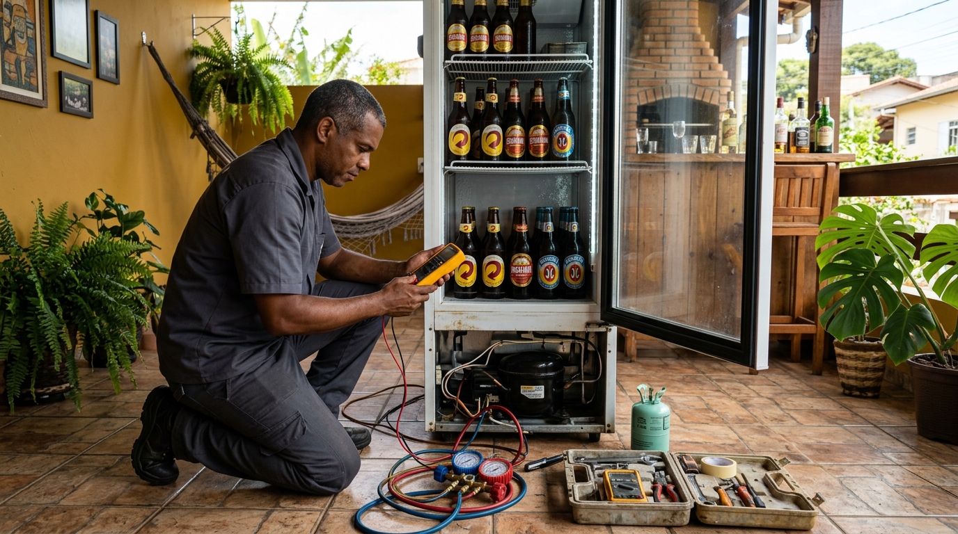 Manutenção da placa eletrônica de cervejeira em Ribeirão Preto‑SP