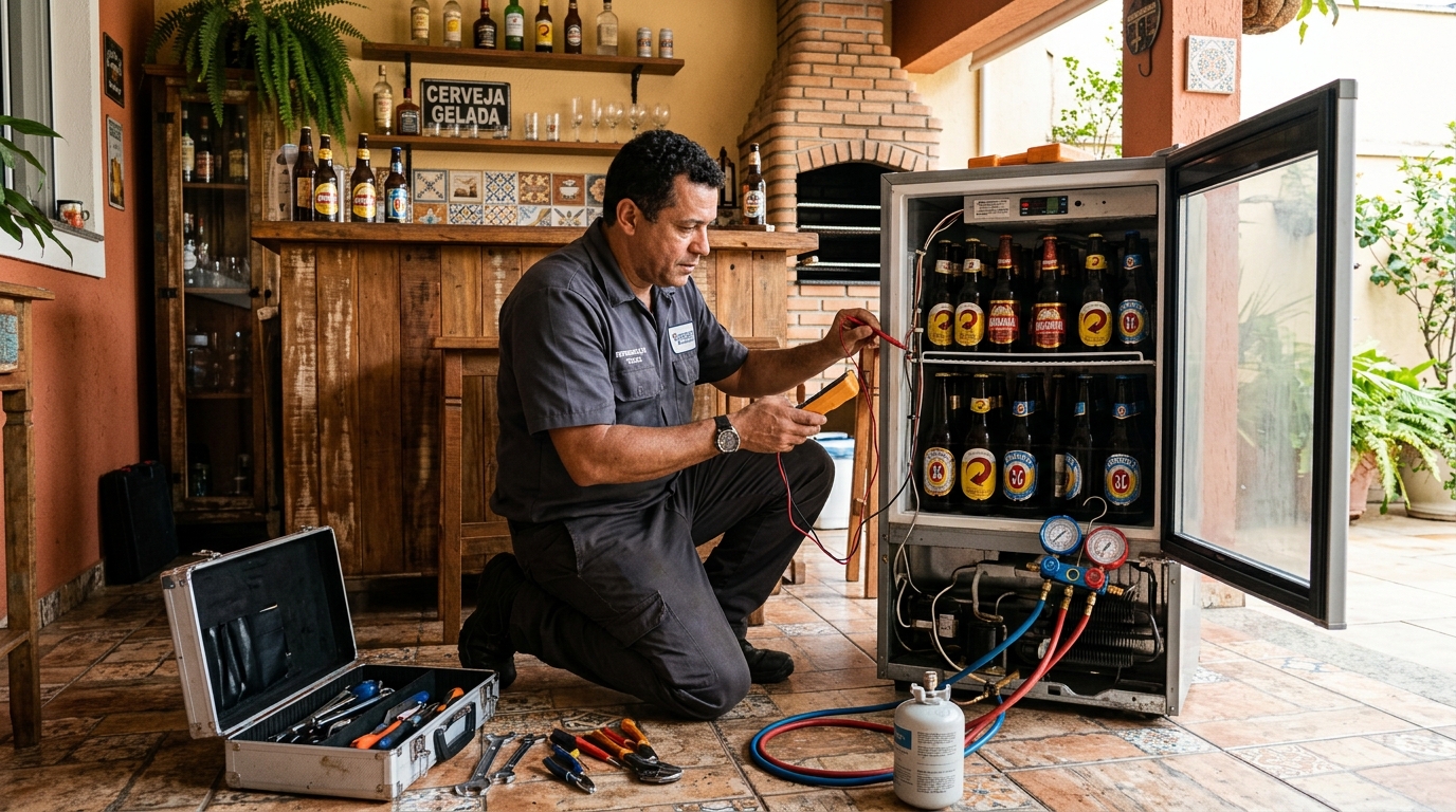Aplicação de gás refrigerante em cervejeira atendida em Ribeirão Preto‑SP